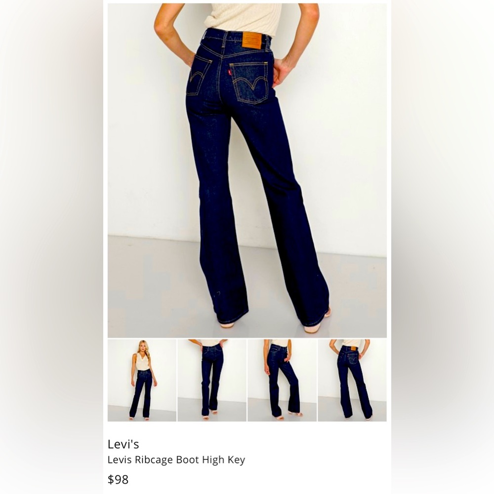 Levi’s 501 Ribcage Boot 26 x 33